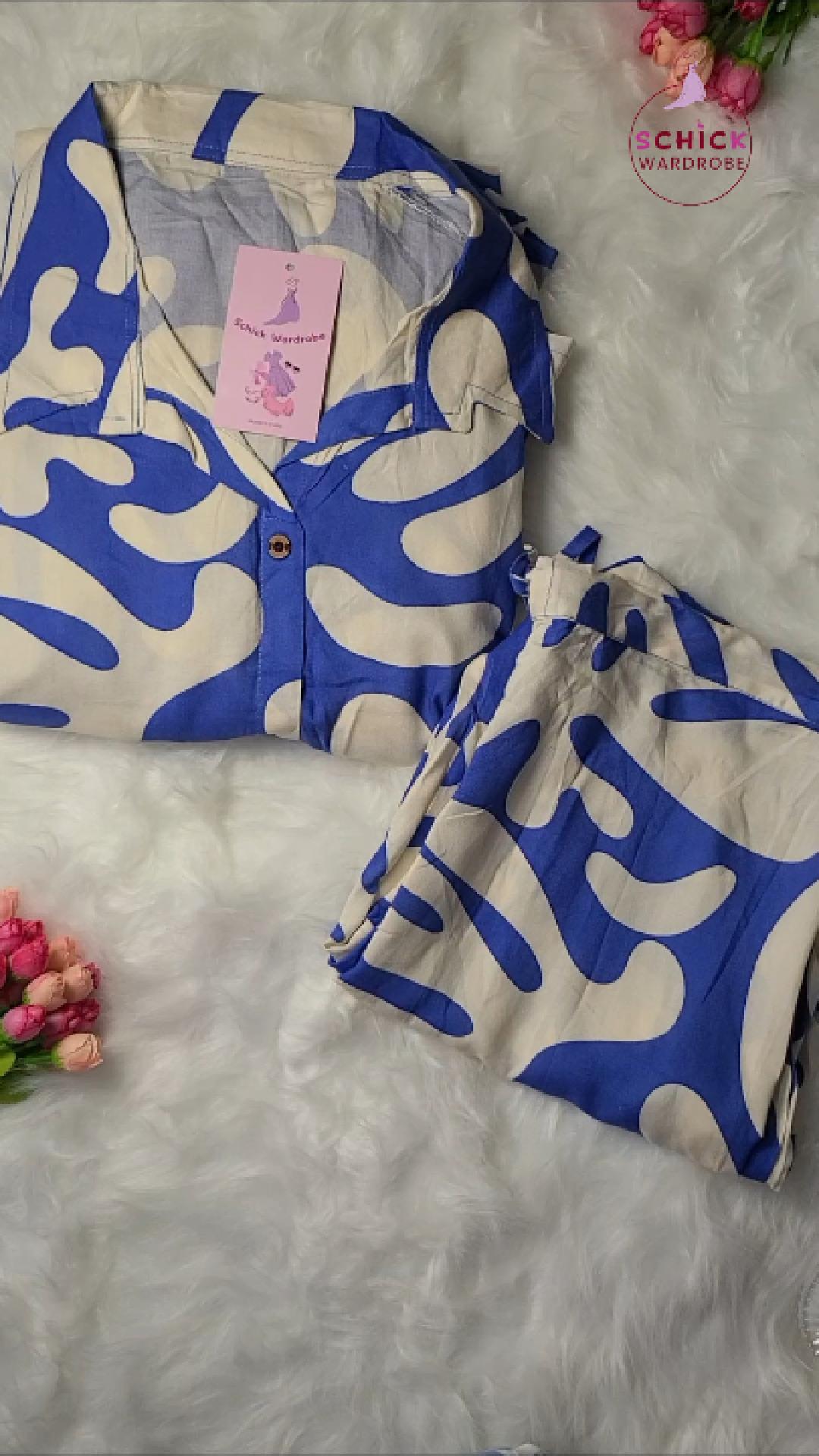 Blue Drift Co-ord Set