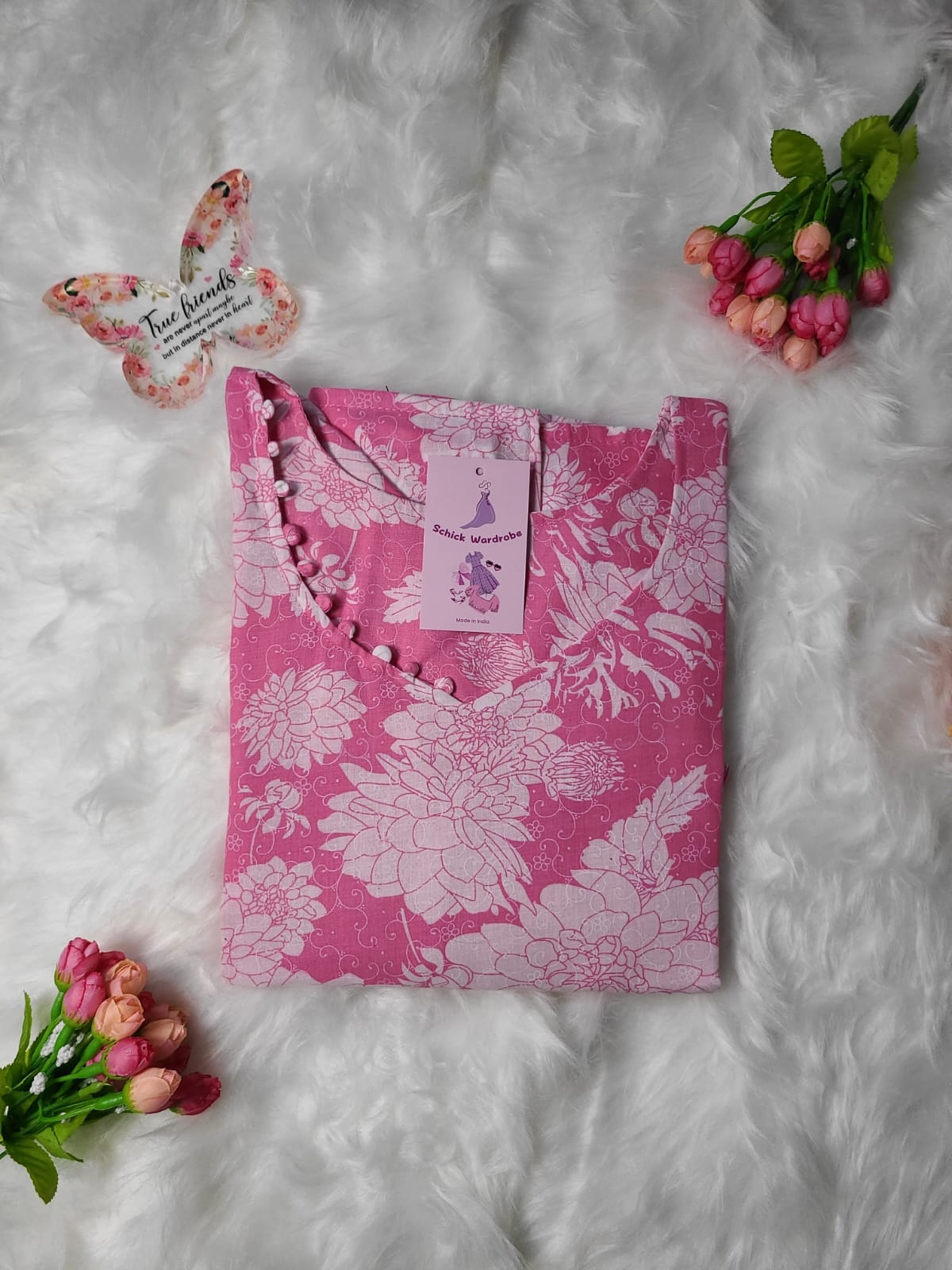 Summer-Perfect Pink Kurti!