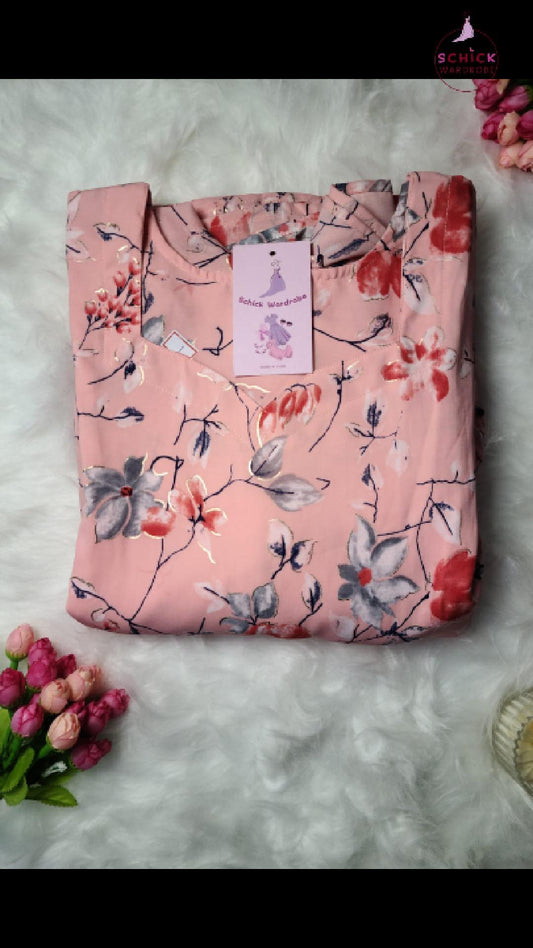 Peach Glow Kurti