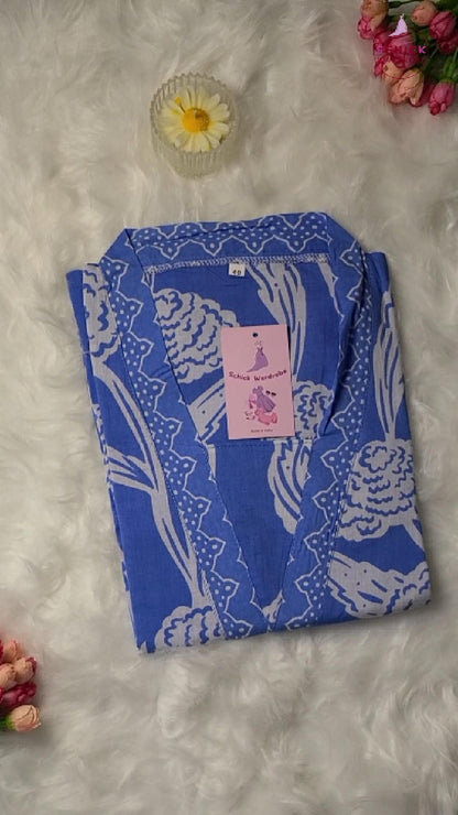 Azure Bloom Kurti
