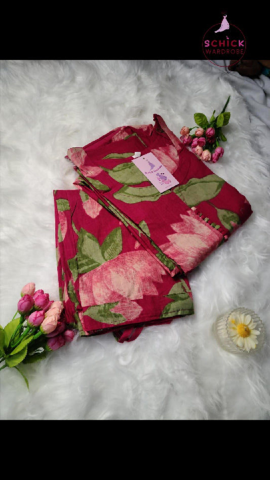 Dark Pink Bloom Coords Set
