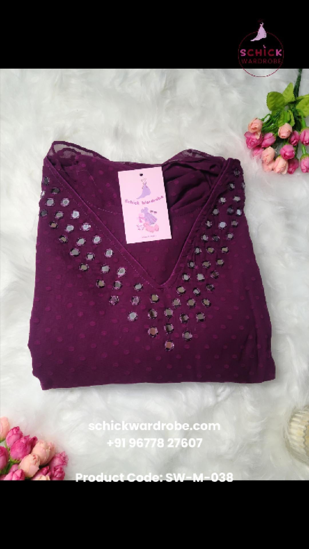 Plum Radiance Kurti-Frock