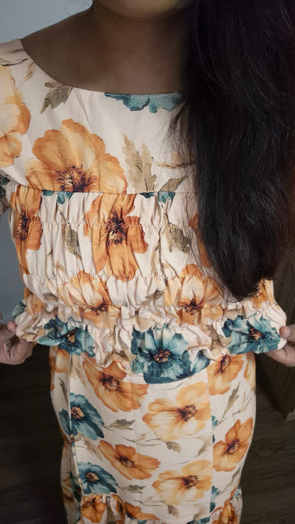 Floral Smocked Co-ord Set