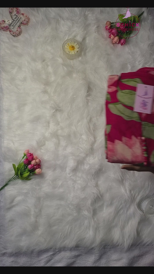 Dark Pink Bloom Coords Set
