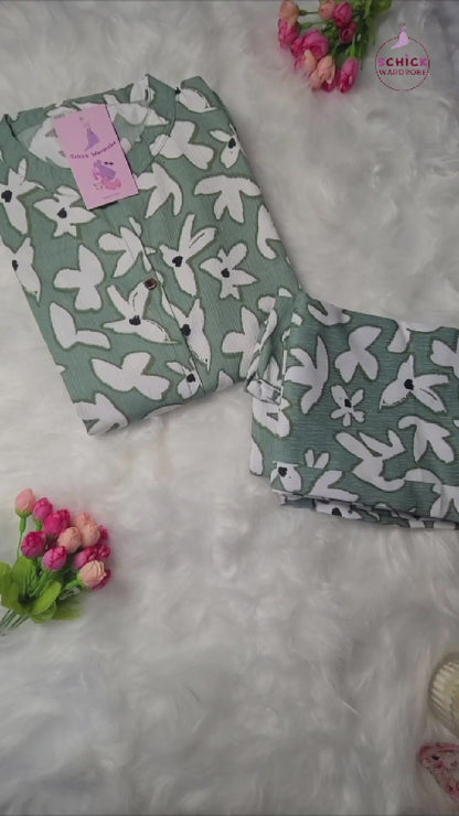 Mint Bloom Co-ord Set