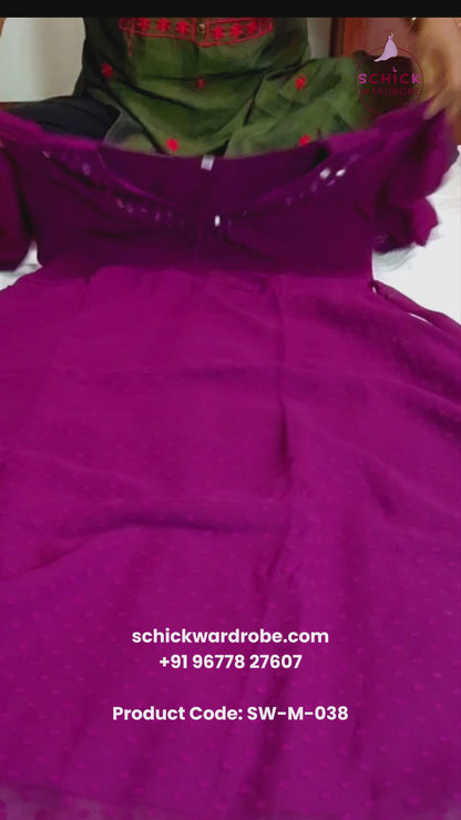 Plum Radiance Kurti-Frock