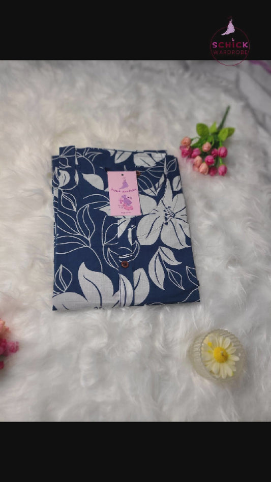 Blue Bloom Kurti